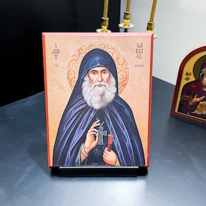 Icon Stand - 3D Printed Support for Icons with Orthodox Cross on Back