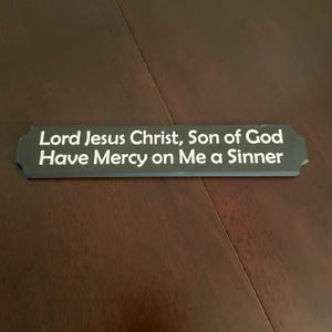 Orthodox Jesus Prayer Wall Plaque, 3D Printed Wall Art