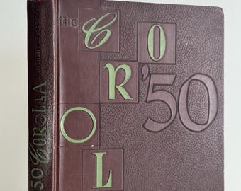 1950 Corolla Yearbook | University of Alabama, Burgundy Vol 58