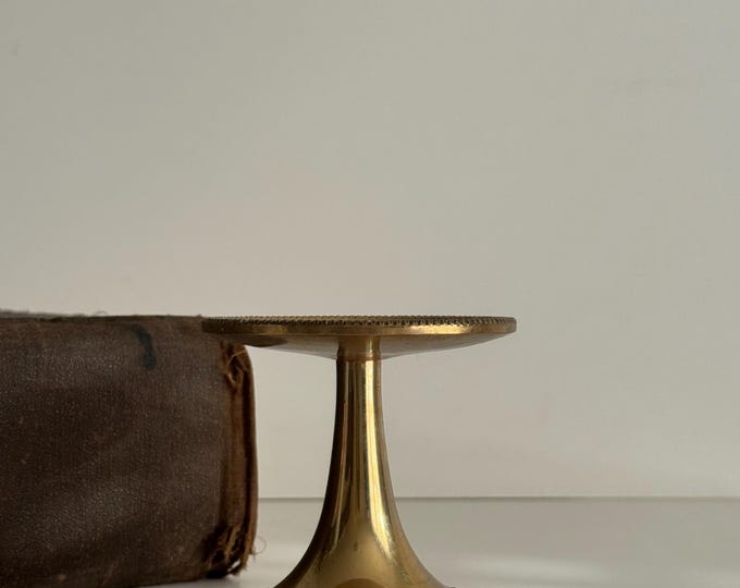 Antique Brass Candle Holder | Vintage Brass Riser - Etsy