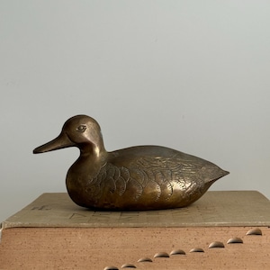 Vintage Brass Duck, Antique Brass, Vintage Kids Room Decor, Vintage Home Find, Vintage Home Decor, Vintage Duck, Brass Ducks
