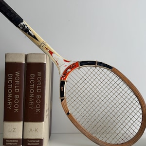 Vintage Tennis Racket, Antique Wooden Tennis Raquet, Vintage Sports Decor, Vintage Home Styling, Vintage Home Decor