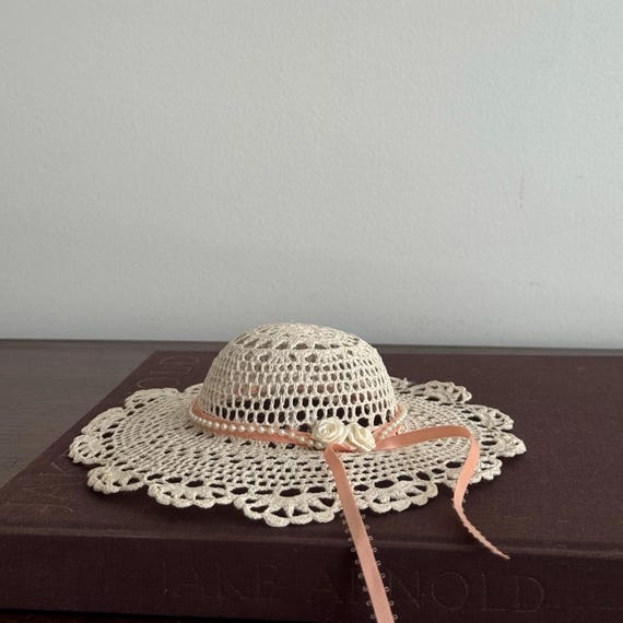 Vintage Lace Cottagecore Decor Hat | Vintage Home Decor