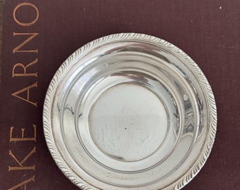 Antique Sterling Silver Candy Dish | Vintage Styled Interiors | Detailed Rim Edge