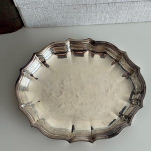 Vintage Silver F.B. Rogers Silver Co. Tray, Antique, Home Decor