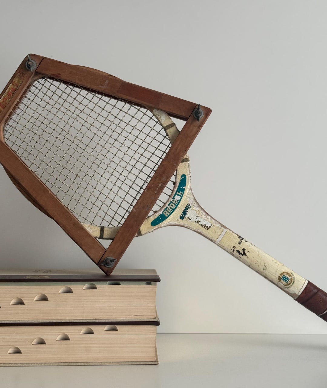 Wooden Short Racket Vintage Wooden Tennis Racket, Wooden Frame, Vintage, Single Tennis ...