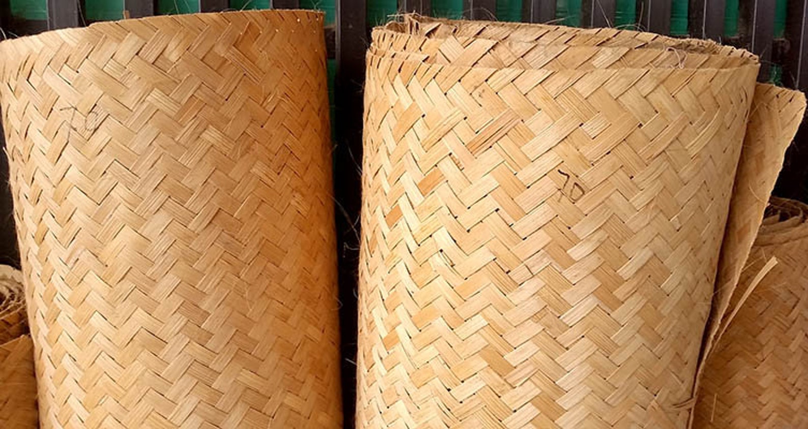 Woven Bamboo Wall Mat Etsy