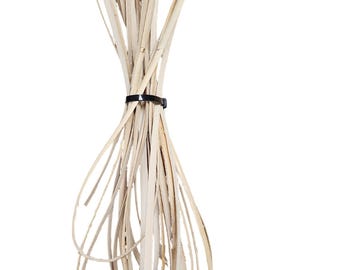 Flat Natural Rattan Strip for Furniture Chair Basket Caning Natural Repair, 25 feet, 1/4" width.