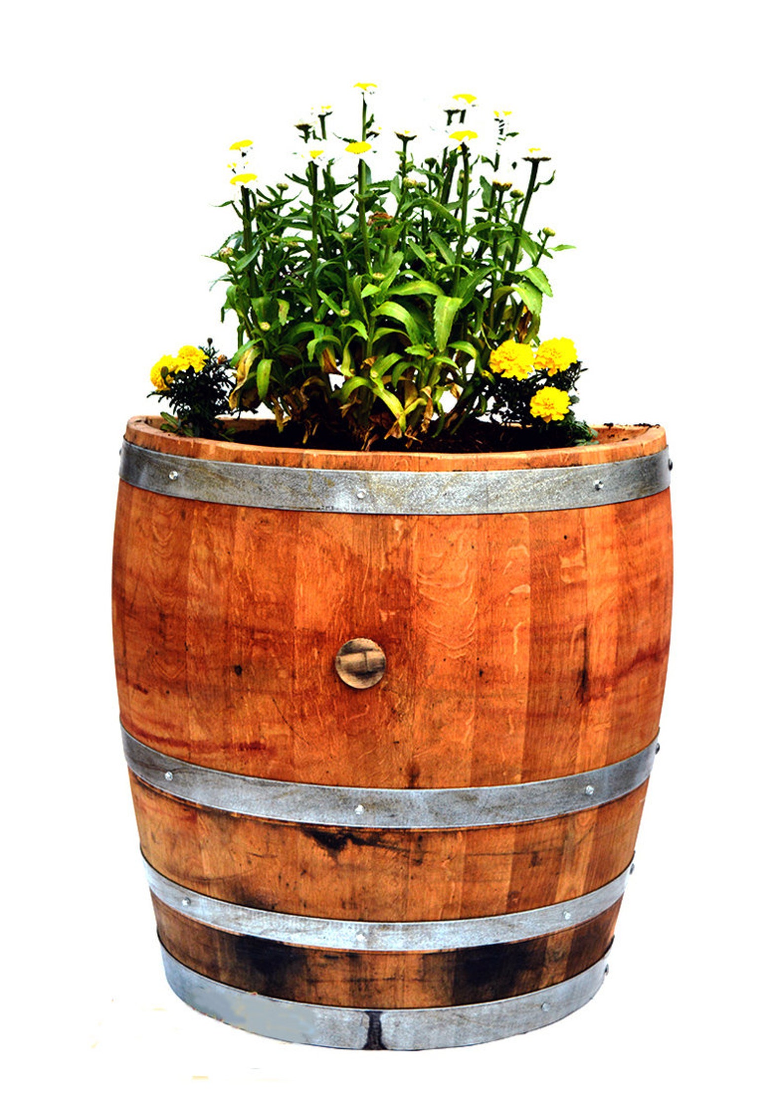 Wine Barrel Wall Planter - Etsy