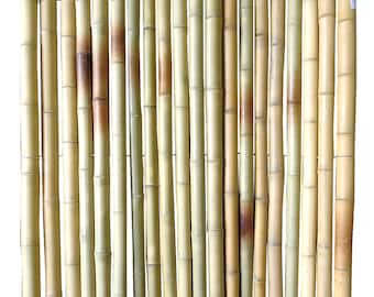 Big Pole Bamboo Fence, 48"H, 60"H and 72"H x 48" Long, carbonized black or regular yellow