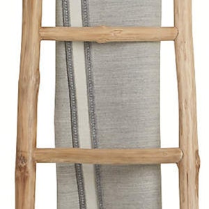 Log Ladder Rack Teak Log Wood Ladder Rack - Etsy