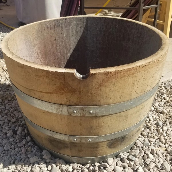 Wine Barrel Planter