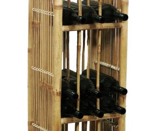 Bamboo Liquor Display Rack for Wine, Sake and Soju