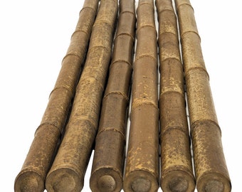 Dark Speckled Bamboo Poles