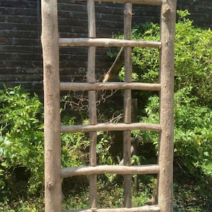 Teak Timber Log Trellis Panel