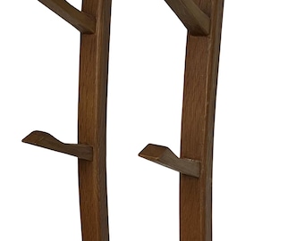 Wall Mount Oak wood wine barrel stave Wine Rack