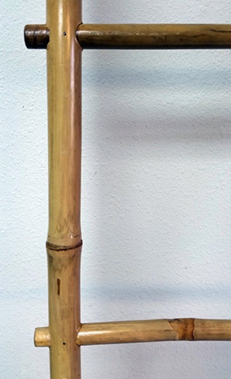 Bamboo Ladder Rack Etsy