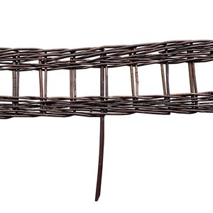 Willow railing border edging , with or without bark, 48"L