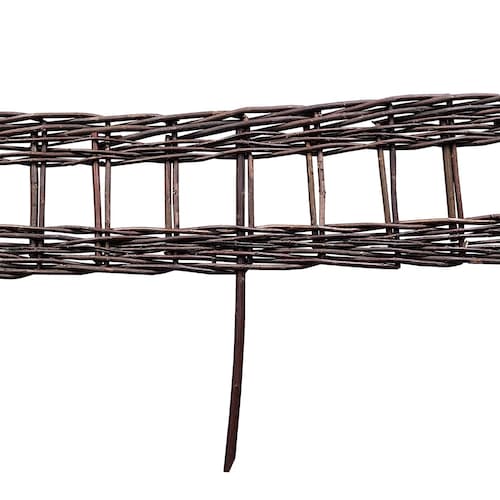 Willow railing border edging , with or without bark, 48"L