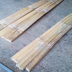 Giant Bamboo Plank, 1 5/8&quot; and 1&quot; board, 12&quot;, 24&quot;, 48&quot;. 72&quot;, 92&quot; length