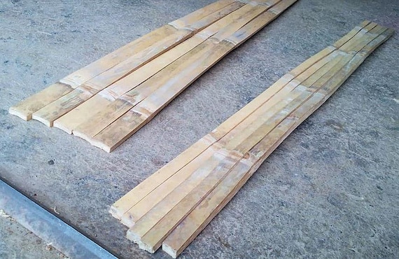 Giant Bamboo Plank, 1 5/8" and 1" Board, 12", 24", 48". 72", 92" Length -  Etsy Israel