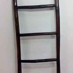 Log Ladder Rack Teak Log Wood Ladder Rack - Etsy