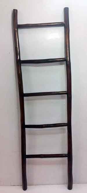 Log Ladder Rack Teak Log Wood Ladder Rack - Etsy