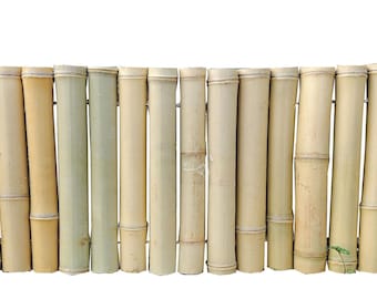 Rolled Big Pole Bamboo Edging Border Fence, 12"H, 24"H and 36"H x 48" L