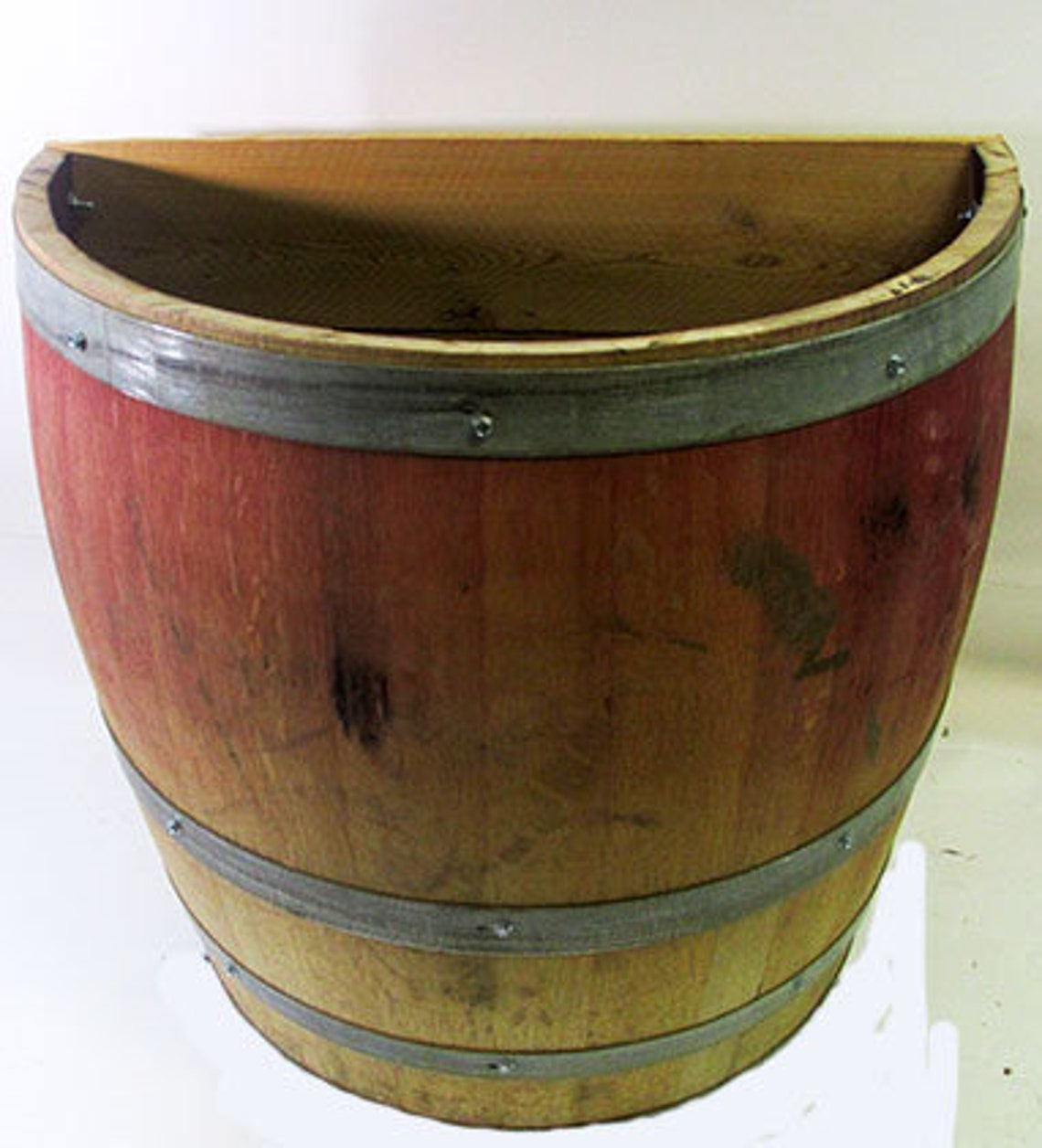 Wine Barrel Wall Planter - Etsy