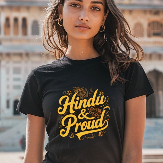 Hindu and Proud T shirt gift. Hindu gift. Gift for priests. Spiritual wear. Cultural Apparel. Ethnic Wear. Yoga shirt. Hindu temple shirt.