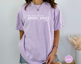 Aperol Spritz Please Comfort Colors Tee Bachelorette Party Cocktail Lover Summer Drink Alcohol Theme Group Shirts Happy Hour Vacation Vibes