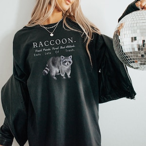 Camisa mapache mapache meme camiseta basura panda dibujos animados camiseta lindo mapache regalos divertido animal camisa possum camisa mapache salvaje camisa