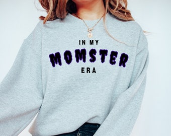 In meiner Momster Ära Sweatshirt Momster Halloween Rundhalsausschnitt Halloween Sweatshirt Mama Herbst Sweatshirt Spooky Mama Shirt Momster Kostüm in meiner Ära