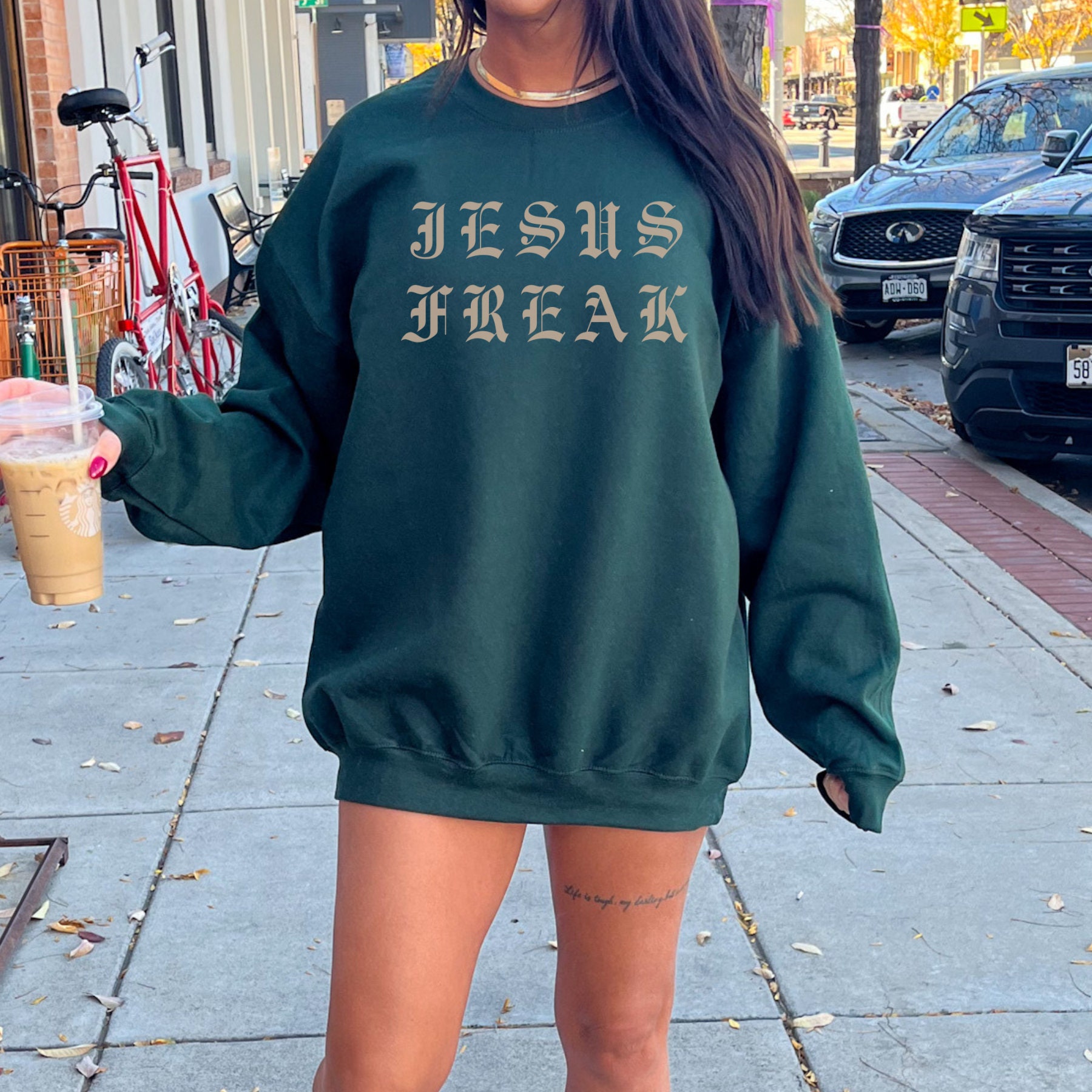 Jesus Freak Sweatshirt Jesus Clothes Christian Crewneck Christian Streetwear Faith Based Shirt Gospel Shirt I Love Jesus Sweatshirt Etsy