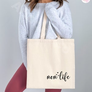 Mom Life Tote Bag: Dog Mom Gift, Everyday Shopping