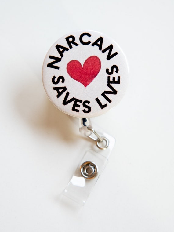 Narcan Saves Lives Handmade Motivational Nurse Badge Reel Buddy/id Holder/velcro  Topper Nurse Nursing Student lab-cna 