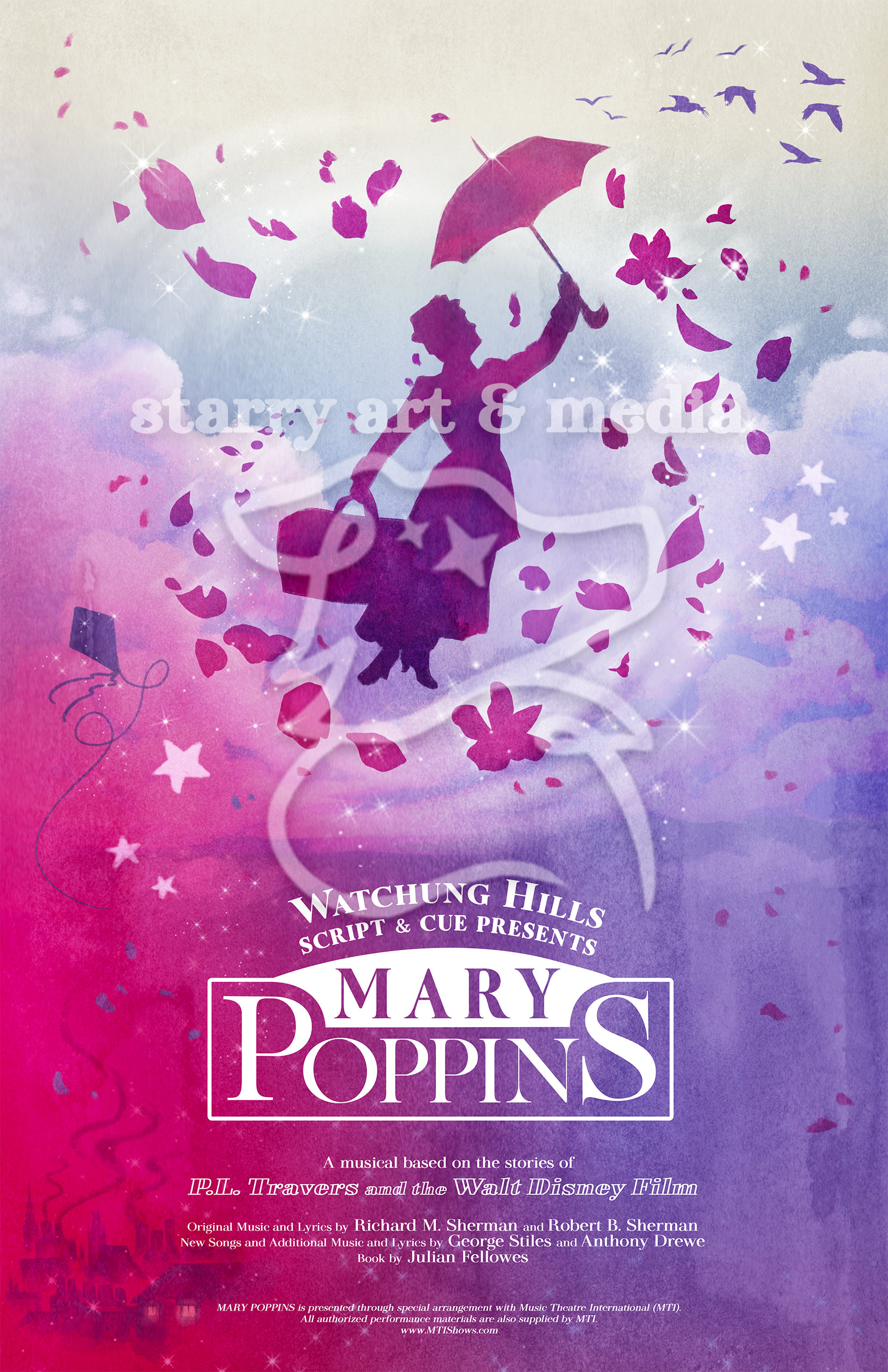 メリー・ポピンズ ショーポスター (カスタマイズ可能) - ファイルの