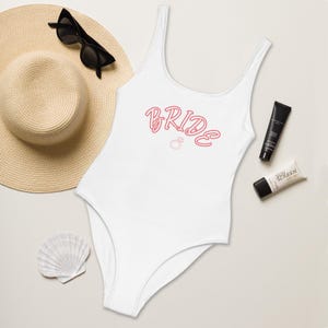 One-Piece Swimsuit, Bride swimsuit, Bride gift, bride swim suit, bridal one-piece, bride one-piece, bride bathing suit, bridesmaids gifts