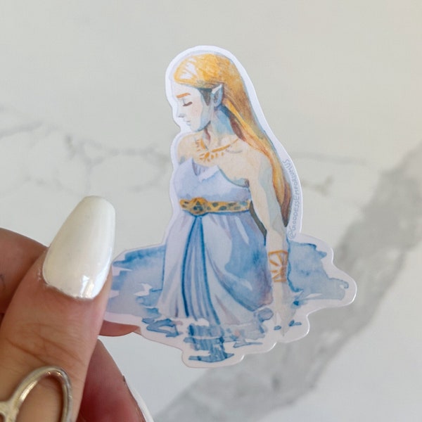 Zelda Breath of the Wild Inspired Silent Princess Sticker | Nerd / Geek / Video Game Laptop, Journal, Water Bottle Decoration