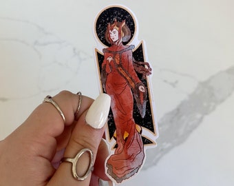 Disney / Star Wars & Art Nouveau Inspired Sticker of Queen Amidala | Nerd / Geek / Video Game Laptop, Journal, Water Bottle Decoration