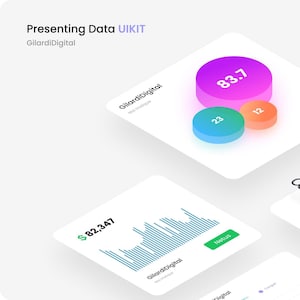 Presenting Data UI Kit | For Freelancers, UX/UI Designers, Web Designers | Made for Figma