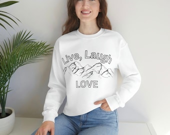 Unisex Live Laugh Love Crewneck Sweatshirt