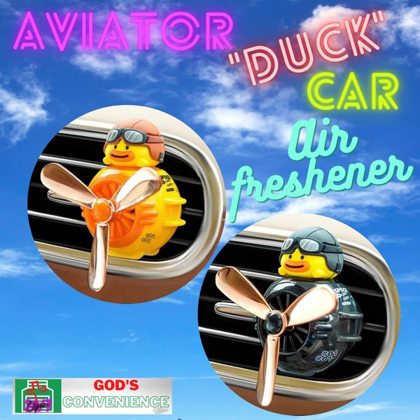 Lindo ambientador para auto con forma de pato aviador: ¡vuela con estilo y frescura!