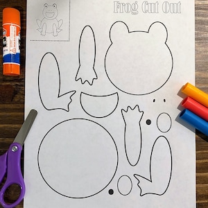 Paquete imprimible de recortes de animales para niños, hojas de manualidades recortables para niños, PDF, hojas para colorear para niños, actividades en interiores, preescolar, educación en el hogar