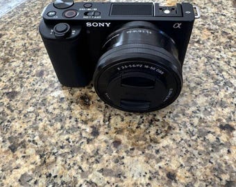 Sony ZV-E10 Mirrorless Camera with 16-50mm Lens (Black)