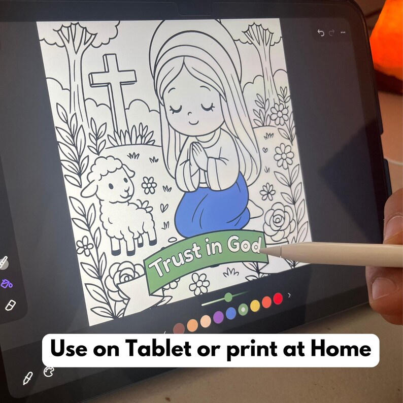 Virgin Mary COLORING PAGES for Kids | Catholic Printable PDF for Prayer ...