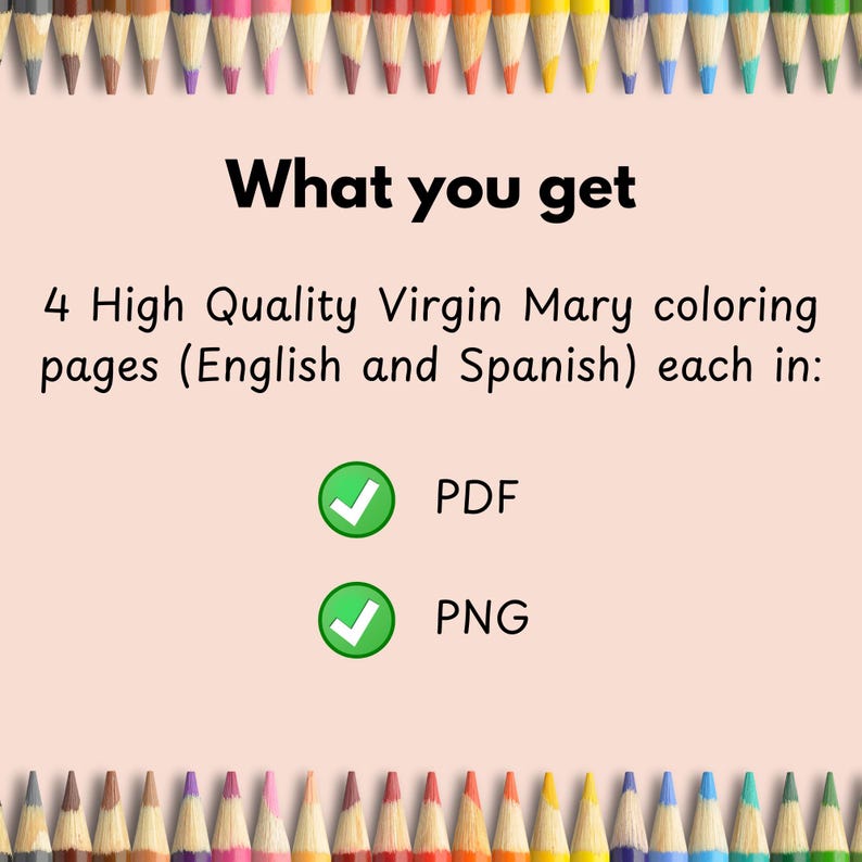Virgin Mary COLORING PAGES for Kids | Catholic Printable PDF for Prayer ...