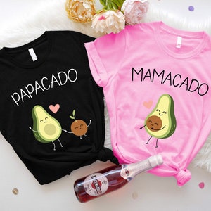 Cute Avocado Matching Shirts, Pregnancy Announcement Shirt, Mamacado T-Shirt, Papacado Tshirt, Funny Pregnancy Gift, Mexico Baby Shower Gift