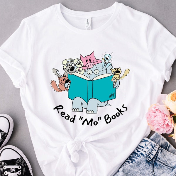 Read More Book Elephant Shirt, Fantasy Reader Toddler Tee, Book Lover Kids T-Shirt, Book Characters Tee for School, Children Books