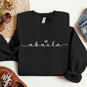 Abuela Shirt, Latina Grandma Tee, Espanol Abuela Shirts, Spanish Grandma Shirt, Grandma Birthday Gift, Sweatshirt For Grandma,Abuela Sweater